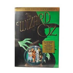 Vintage The Wizard of Oz 3-Disc Collector's Edition DVD Set Sealed 2005 Warner